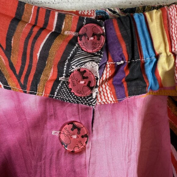 Save the Queen Patchwork Cotton Lined Skirt Size 6 - Picture 2 of 9